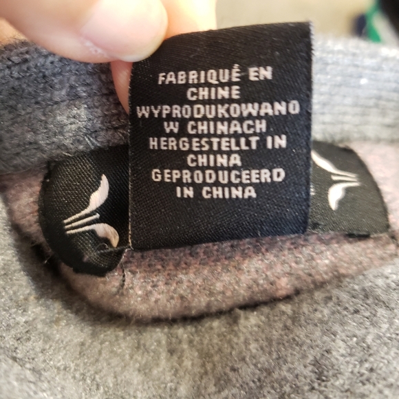 Nanette Lepore Gray Side Zip Sweater Pink Cuffs - Picture 7 of 8